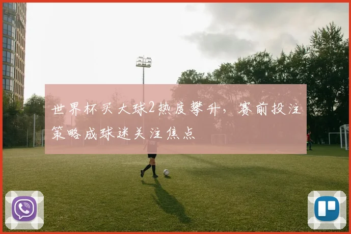 世界杯买大球2热度攀升,赛前投注策略成球迷关注焦点