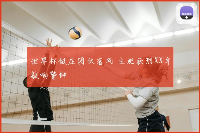 世界杯做庄团伙落网 主犯获刑XX年敲响警钟