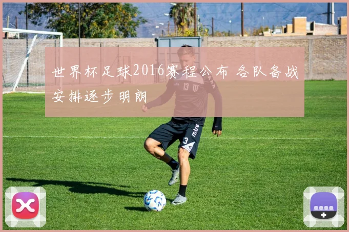 世界杯足球2016赛程公布 各队备战安排逐步明朗